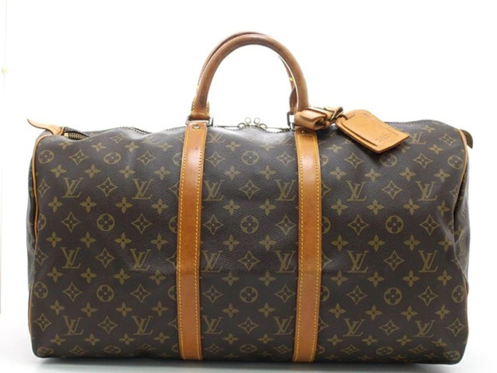 LOUIS VUITTON Keepall Boston Bag Travel Monogram